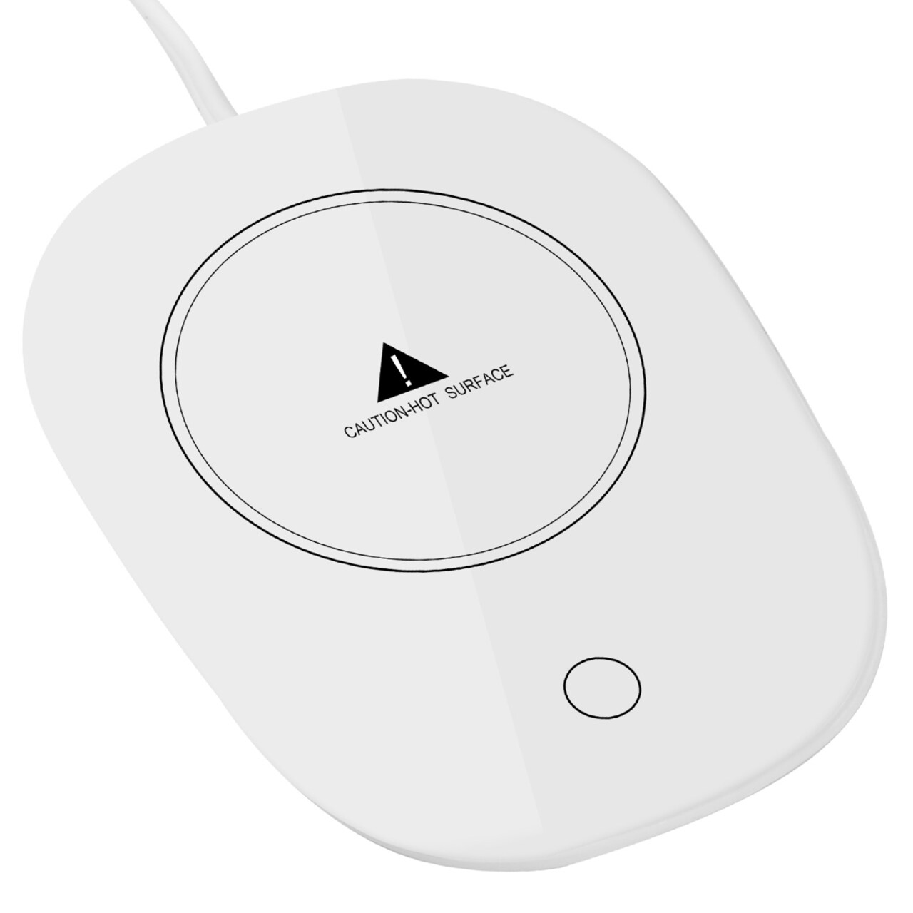 Electric Coffee Mug Warmer Heater Pad Auto Shut Off White For Tea Milk 16W